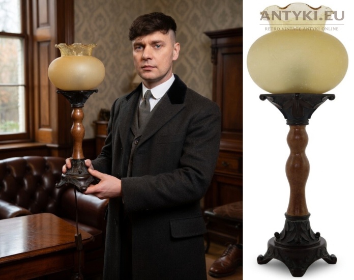 retro lampa stołowa